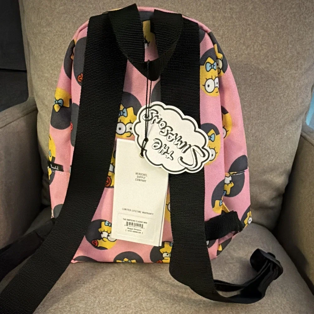 Herschel Supply Co. x The Simpsons Maggie Classic Mini Backpack Pink Print